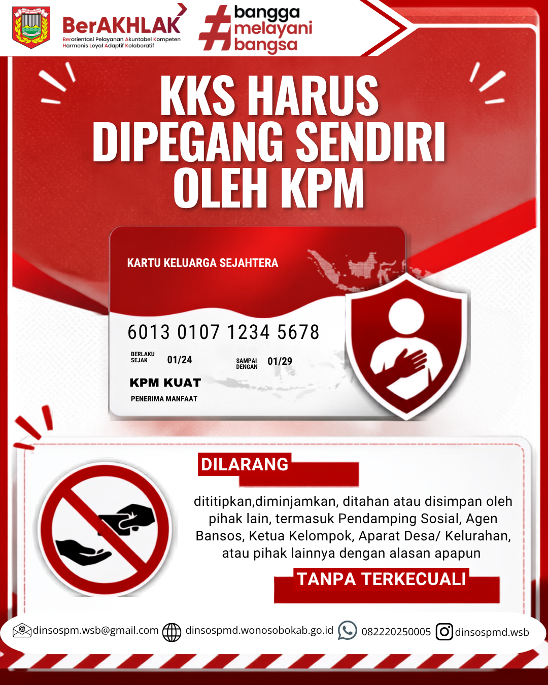 Kartu KKS Harus Dipegang KPM
