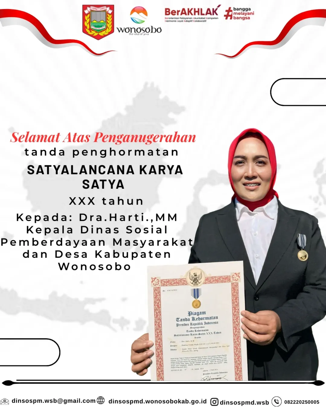 Penganugerahan Tanda Penghormatan SATYALANCANA KARYA SATYA XXX